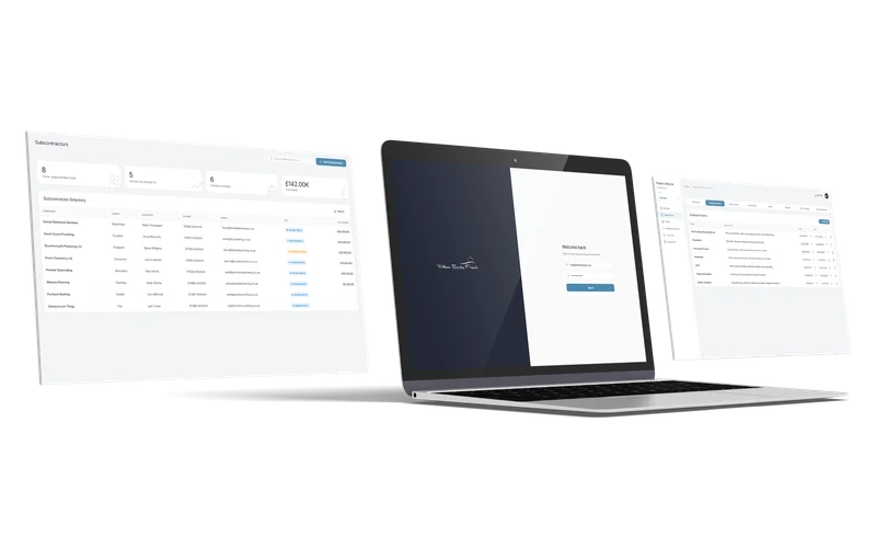 William Bowley Projects - Bespoke Construction Management Software by Elevated Software